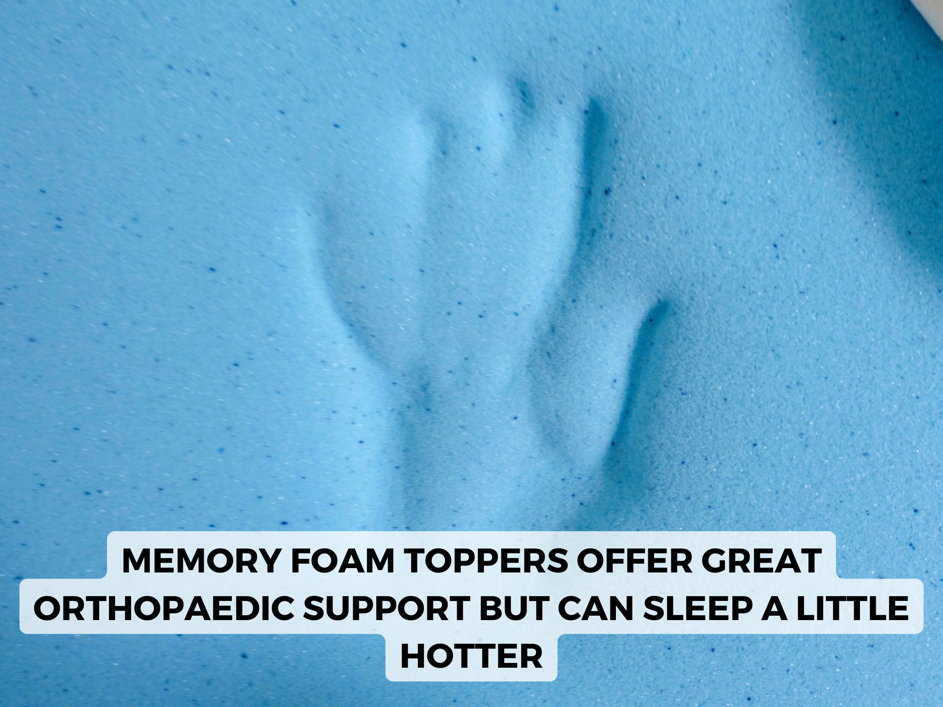 memory foam mattress topper contouring